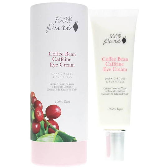 100% Pure Organic Coffee Bean Caffeine Eye Cream 1 oz