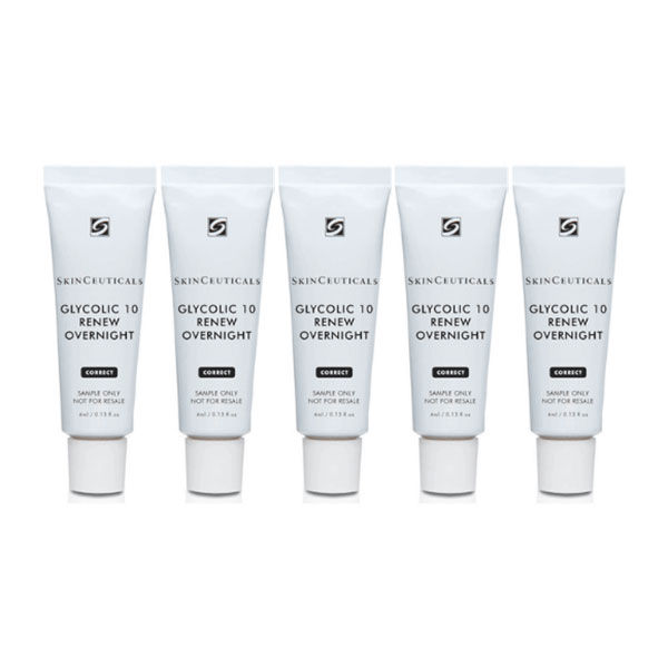 SkinCeuticals Glycolic 10 Renew Overnight - 5 Travel Samples ...